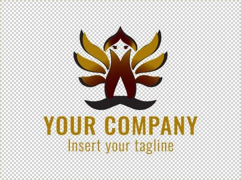 Logo Gold Illustrazione stock