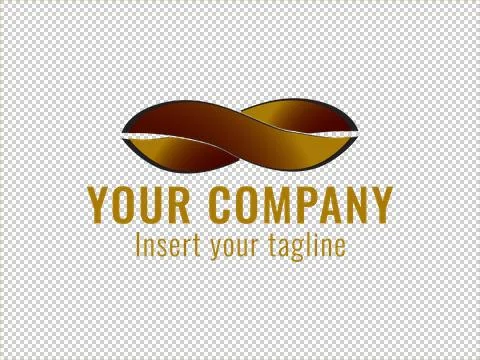 Logo Gold Illustrazione stock