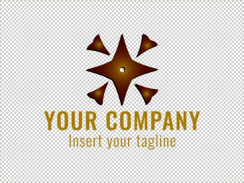 Logo Gold Illustrazione stock