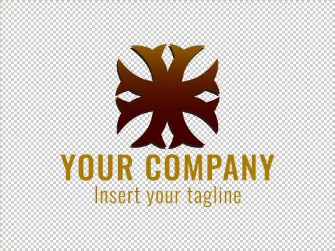 Logo Gold Illustrazione stock