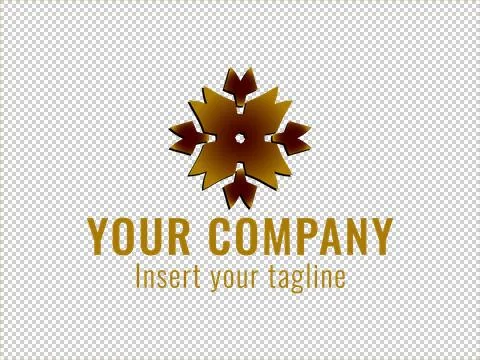 Logo Gold Illustrazione stock