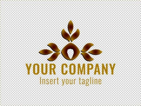 Logo Gold Illustrazione stock