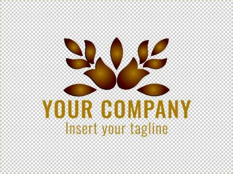 Logo Gold Illustrazione stock