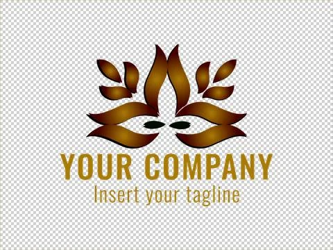 Logo Gold Illustrazione stock