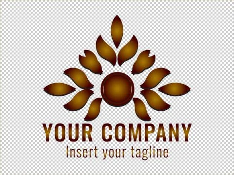 Logo Gold Illustrazione stock