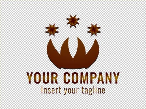 Logo Gold Illustrazione stock