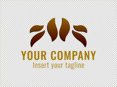 Logo Gold Illustrazione stock