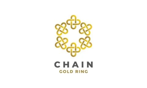 Logo golden vector and art branding Stock Illustration