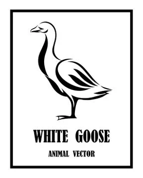 Logo of a goose eps 10 Illustrazione stock