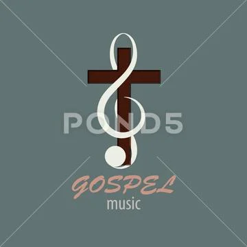 Logo Gospel Music Stock Illustration