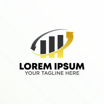 Logo graph. Trading design. Recycle symbol, Arrow icon. Circulation image. 스톡 일러스트