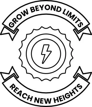 A logo for Grow Beyond Limits Stock Illustration