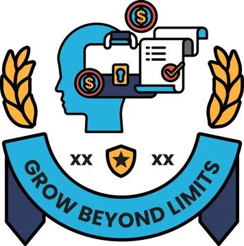 A logo for Grow Beyond Limits イラスト素材