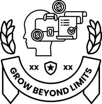 A logo for Grow Beyond Limits イラスト素材