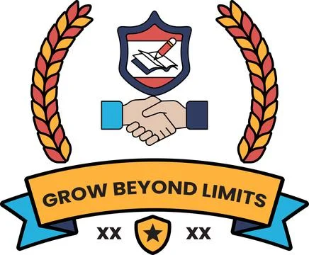 A logo for Grow Beyond Limits Stock Illustration