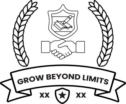 A logo for Grow Beyond Limits Stock Illustration
