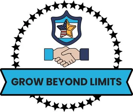 A logo for Grow Beyond Limits Stock Illustration