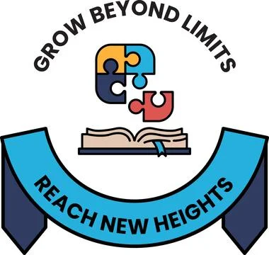 A logo for Grow Beyond Limits Reach New Heights Stock Illustration