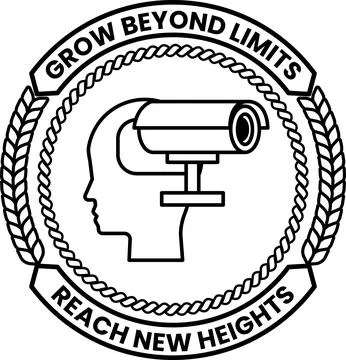 A logo for Grow Beyond Limits Reach New Heights Stock Illustration