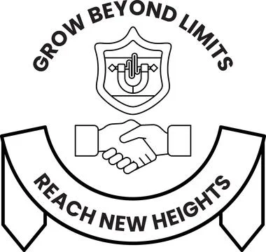 A logo for Grow Beyond Limits Reach New Heights Stock Illustration