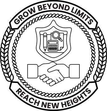 A logo for Grow Beyond Limits Reach New Heights Stock Illustration