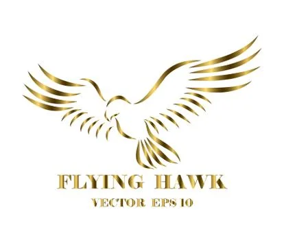 Logo of hawk that is flyin eps 10 Stock Illustration