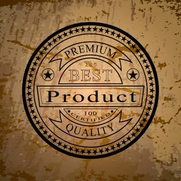 Logo of high quality product Stock Illustration
