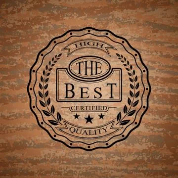 Logo of high quality product Stock Illustration