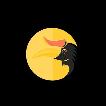 Logo hornbill Stock Illustration