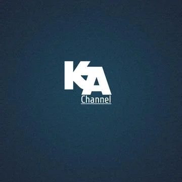 Logo huruf K dan A dan disertai channel Stock Illustration
