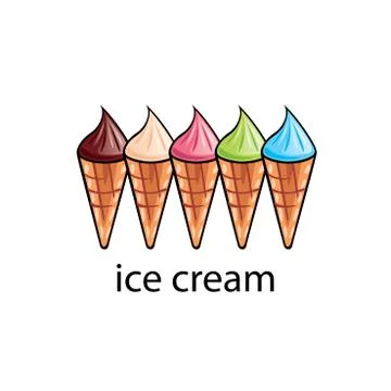 Logo ice cream Stock Illustration