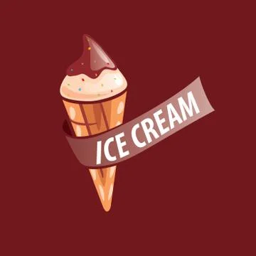 Logo ice cream Illustrazione stock