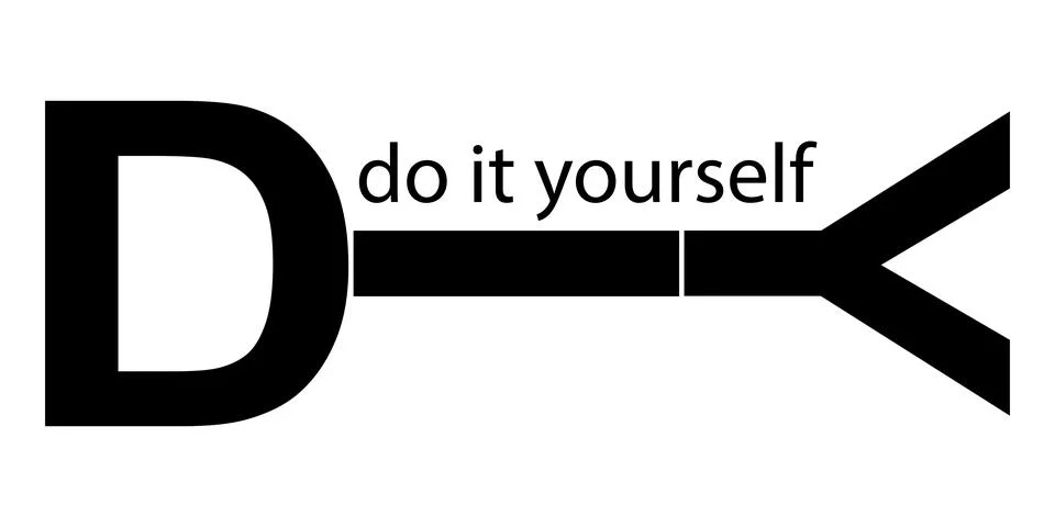 Logo icon DIY, vector do It yourself Illustrazione stock