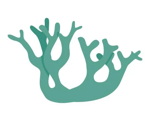 Logo icon lichen in two branches Stock Illustration