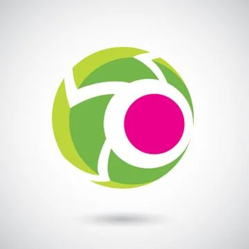 Logo Icon of a Rounded Arrow Vector Illustration Stock Illustration