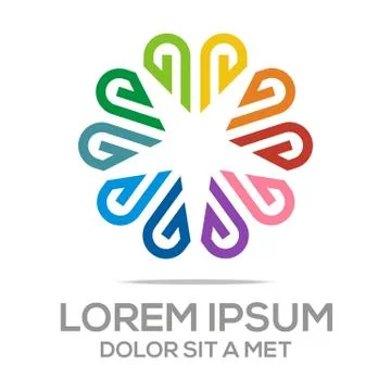 Logo Icon Vector Infinity Love Couple Stock Illustration