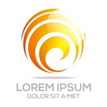 Logo Idea Imagination Concept Icon Circle Spin Stock-Illustration