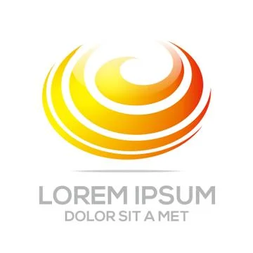 Logo Idea Imagination Concept Icon Circle Spin Illustrazione stock