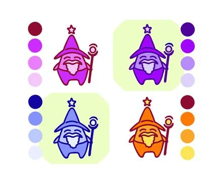 Logo illust dwarf Stock Illustration