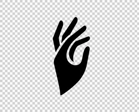 Logo illustration of an elegant hand Stock Illustration