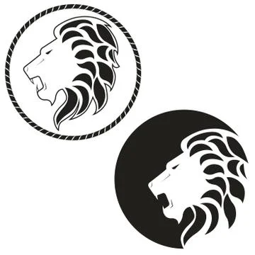 Logo with the image of a lion Stock Illustration