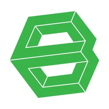 Logo. Impossible shapes, optical illusion, vector. Optical art objects Stock Illustration