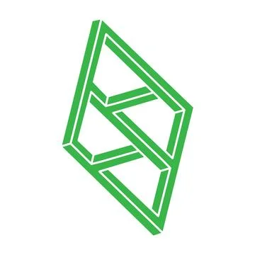 Logo. Impossible shapes, optical illusion, vector. Optical art objects Stockillustratie
