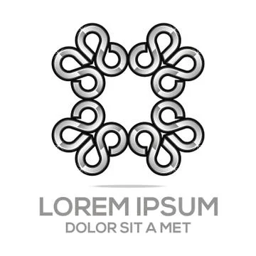 Logo Infinity Symbol S 8 Vector Element Illustrazione stock