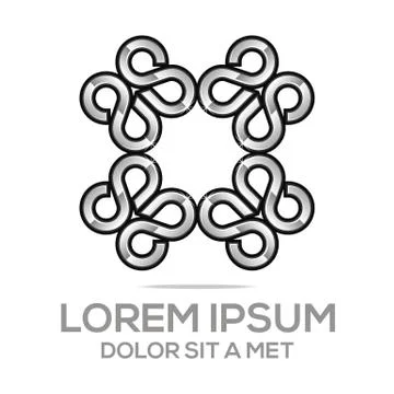Logo Infinity Symbol S 8 Vector Element Stock Illustration
