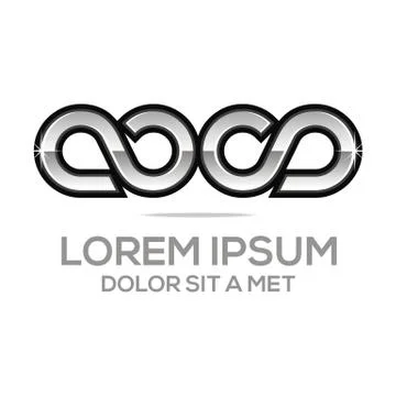 Logo infinity symbol s 8 element design vector Stock Illustration