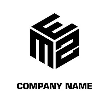 Logo initial hexagon alphabet Stock Illustration