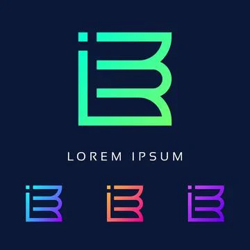 Logo of Initial IE letter vector template element Stock Illustration