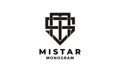 Logo initial MS Stock Illustration