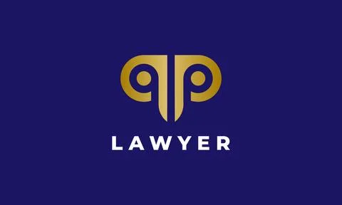 Logo initial q p vector alphabet logotype font minimalist concept logotype .. Illustrazione stock